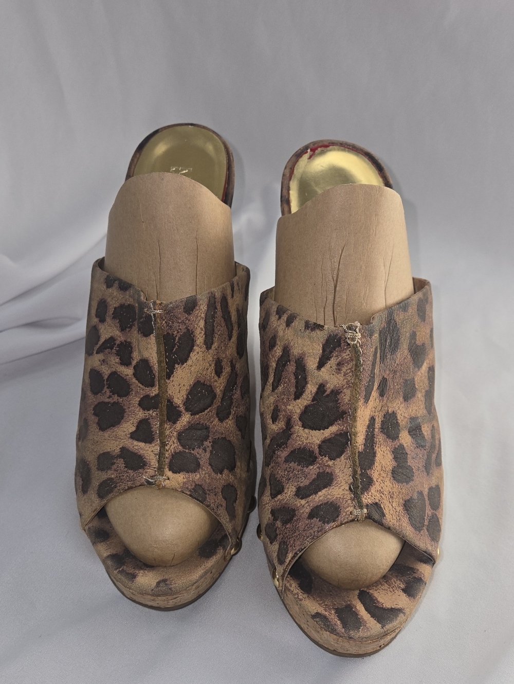 Michael Kors Leopard Print Open-Toe Mules
